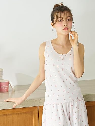 Amazon | [ジェラート ピケ] アイス柄ワッフルタンクトップ